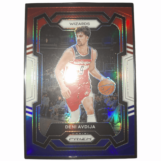 2023-24 Panini Prizm NBA Deni Avdija #261 RWB Red White Blue Washington Wizards Basketball Card