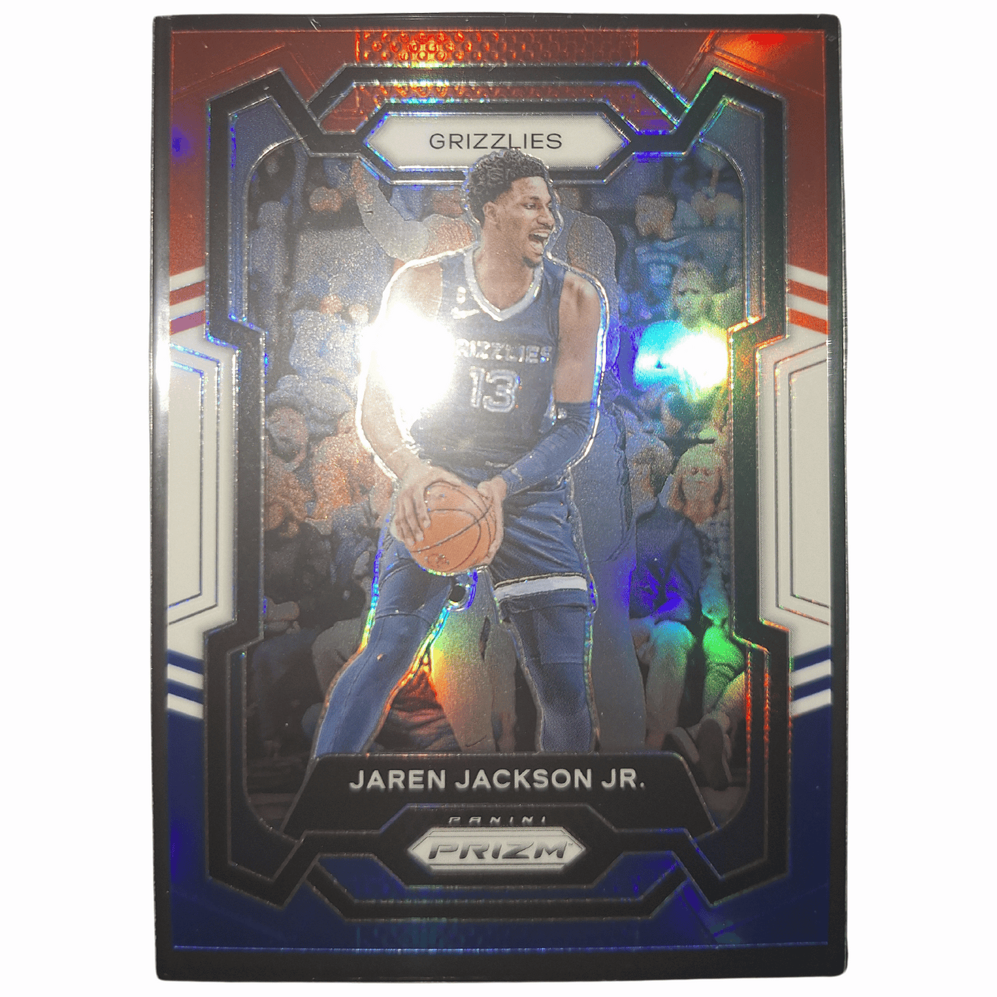 2023-24 Panini Prizm NBA Jaren Jackson Jr #61 RWB Red White Blue Grizzlies Basketball Card